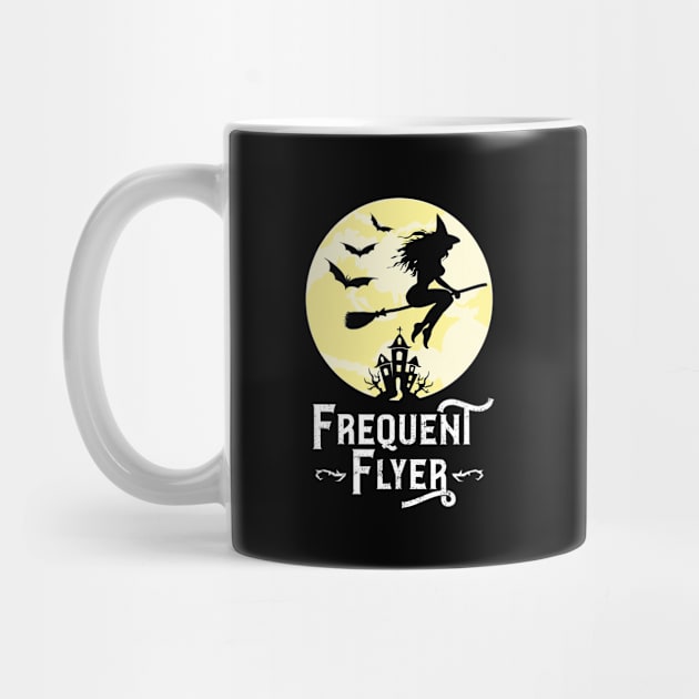 Frequent Flyer Funny Witch Halloween Teacher by trendingoriginals